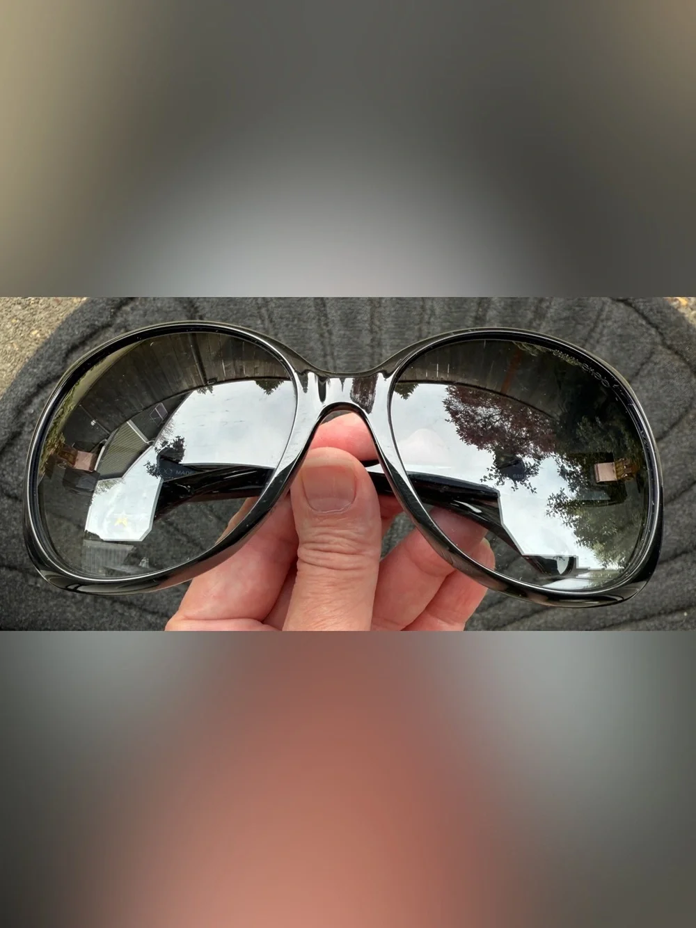 Jimmy Choo Black DAHLIA Oversized Designer Sunglasses Vintage Couture Dahlia/s